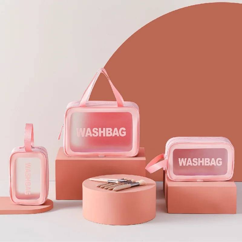 3-Piece Waterproof Travel Cosmetic Organiser