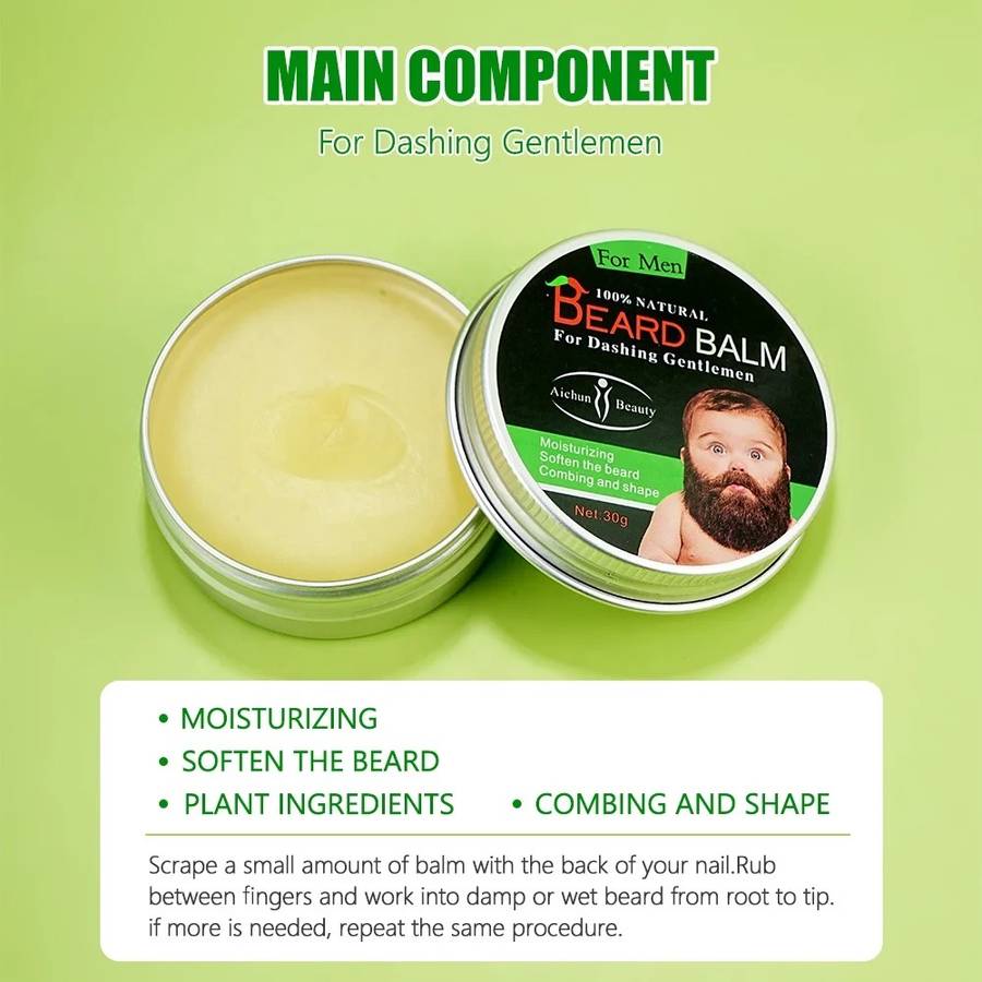 Beard Grooming Care Kit - Shampoo, Balm & Growth Oil