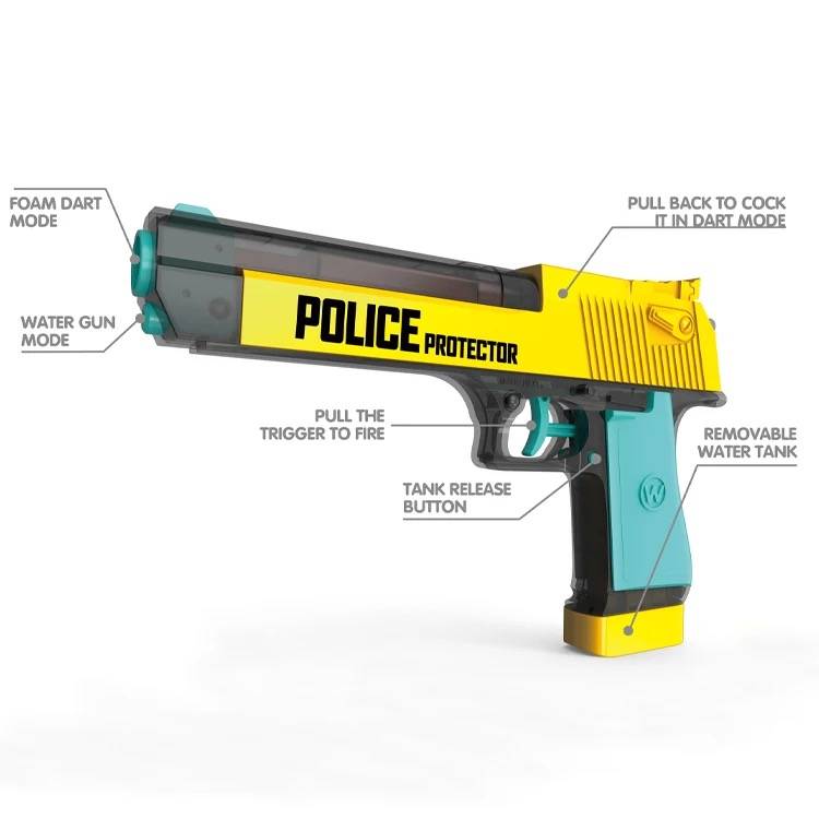 Soft Bullet Gun 2-in-1 Water Gun