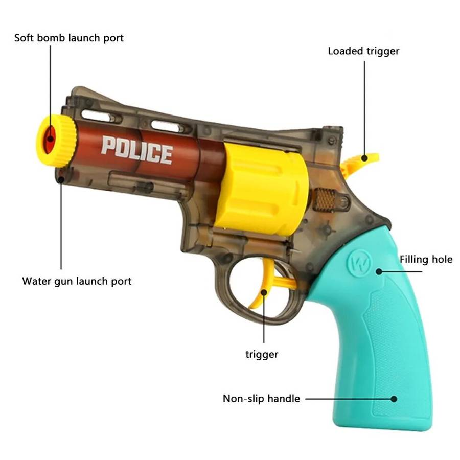 Soft Bullet Gun 2-in-1 Water Gun