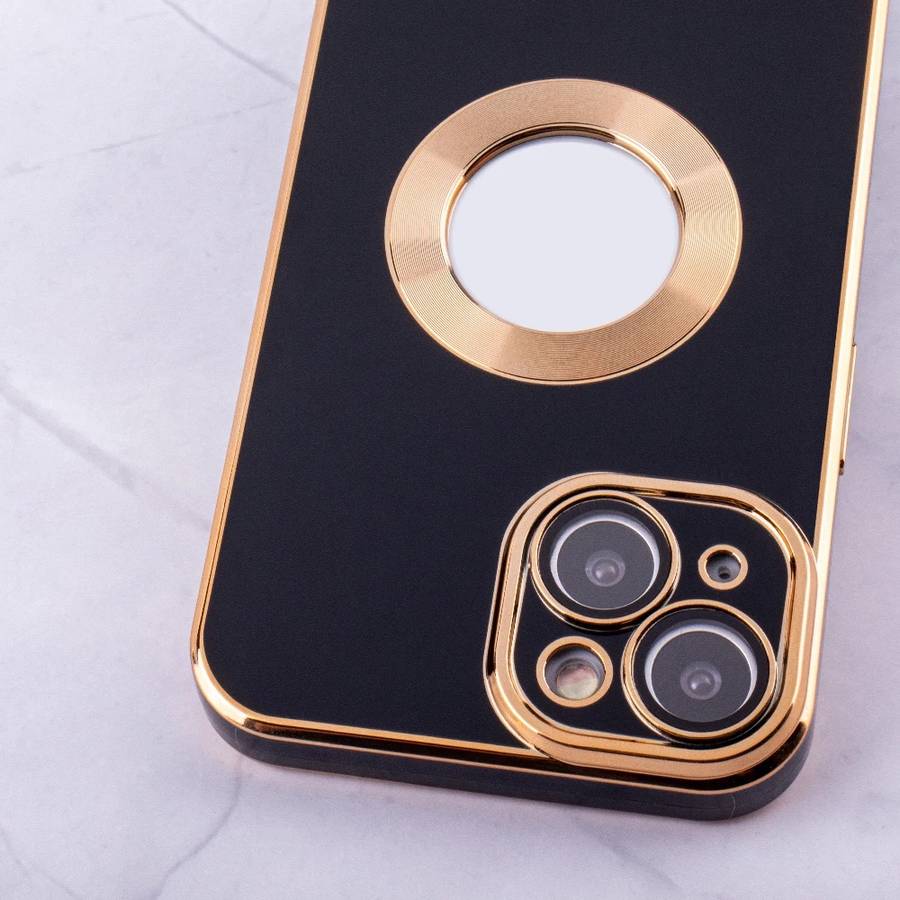 Luxury Silicone Electroplate CD Pattern Gold Embossed Case For iPhone MagSafe-Compatible 13 Pro M...
