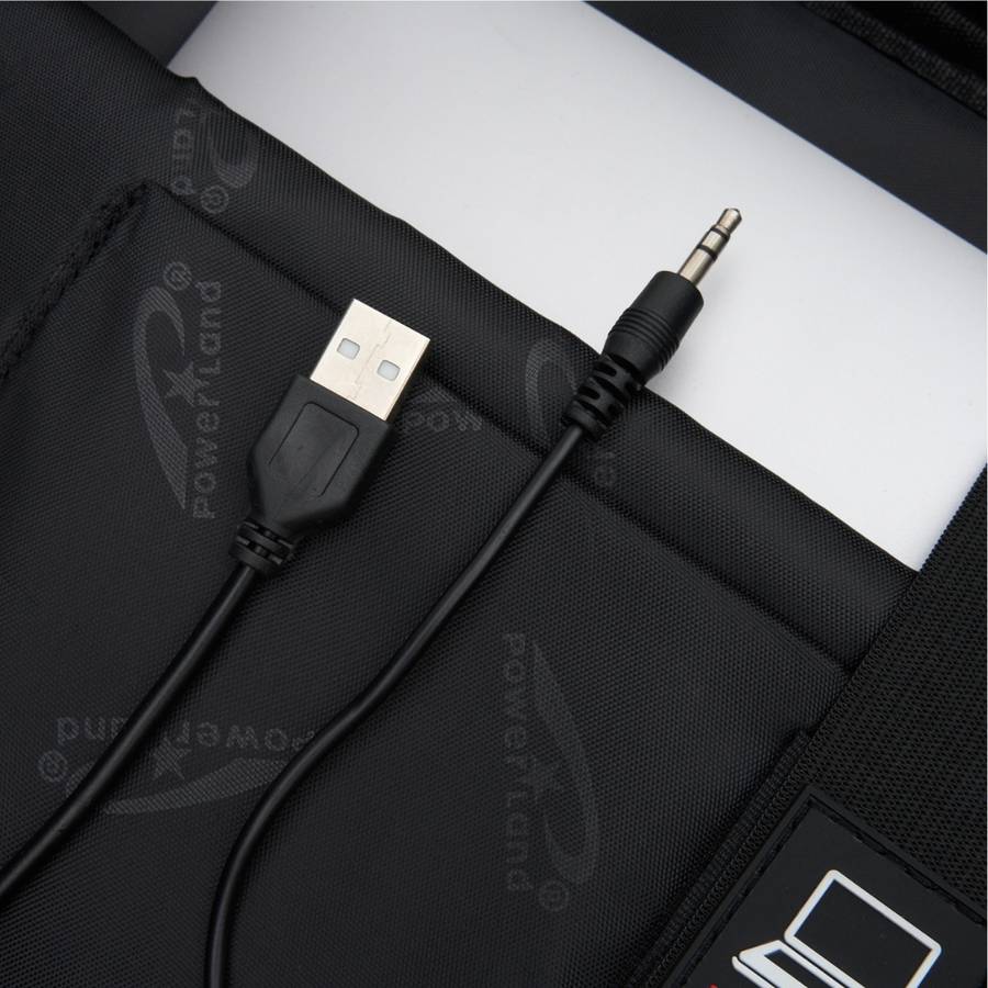 Powerland Genuine Leather Laptop Backpack School Bag