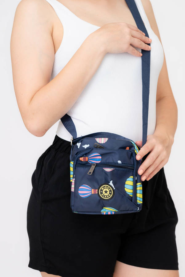 Forever Floral Crossbody Sling Shoulder Summer Bag With 4 Pockets Small