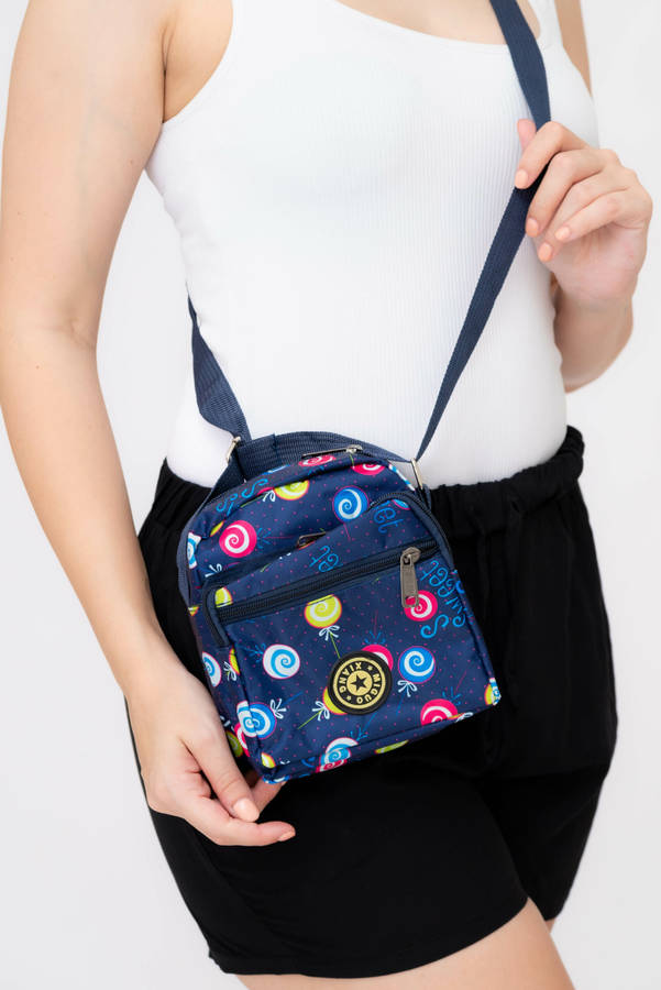 Forever Floral Crossbody Sling Shoulder Summer Bag With 4 Pockets Small