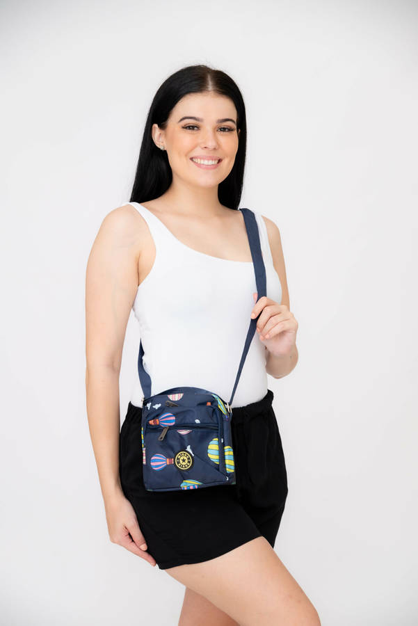 Forever Floral Crossbody Sling Shoulder Summer Bag With 4 Pockets Small