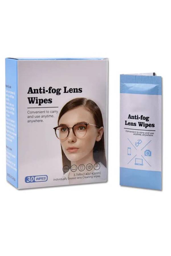 Anti Fog Cleaning Wet Wipes For Lens Box Of 30