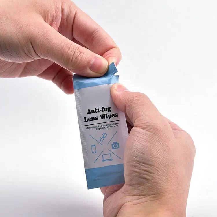 Anti Fog Cleaning Wet Wipes For Lens Box Of 30
