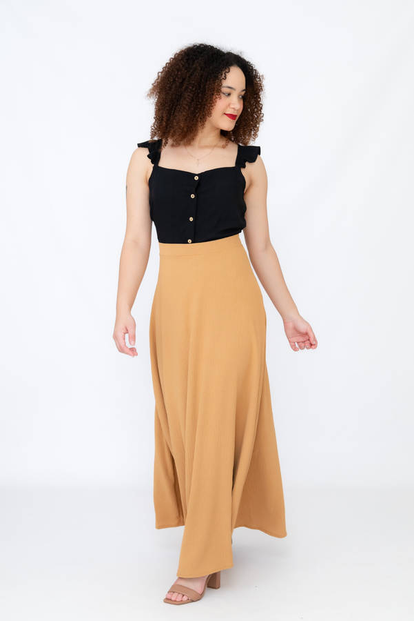 Crya Maxi Airflow Flare Skirt