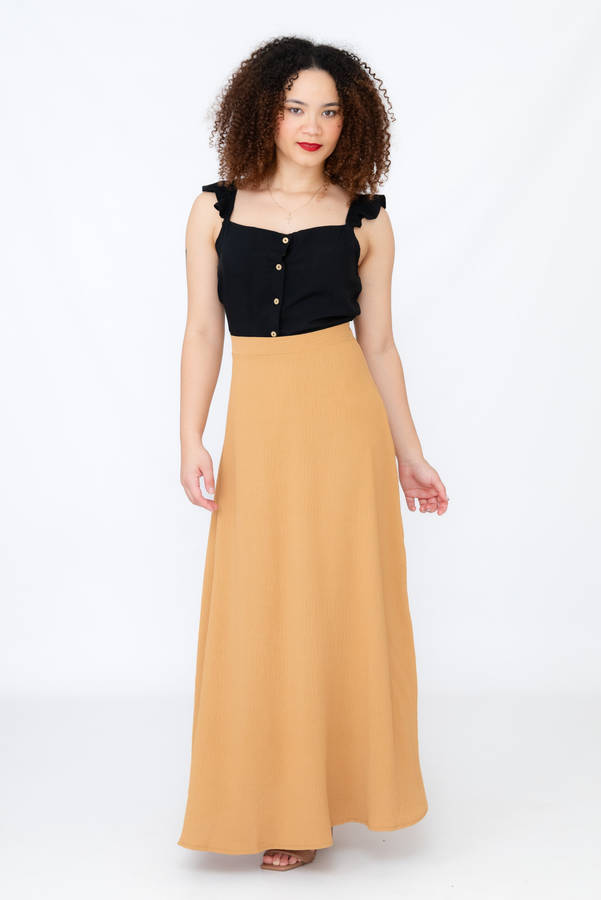 Crya Maxi Airflow Flare Skirt