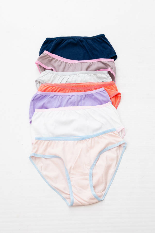 Girls 5 Pack Branded Panties Underwear