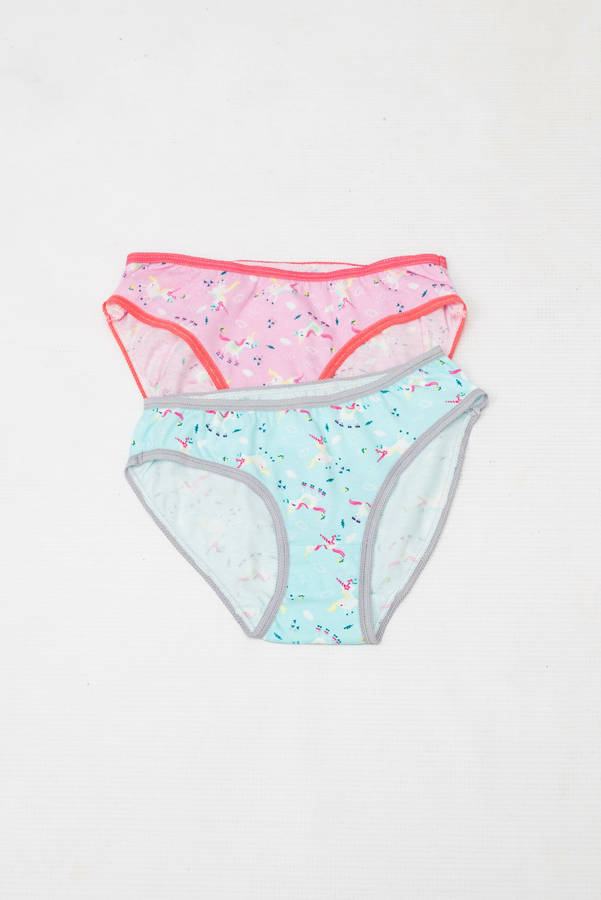 Girls 5 Pack Branded Panties Underwear