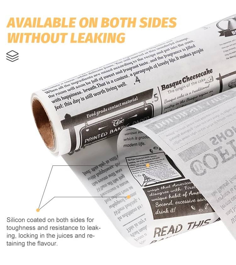 Senza Non Stick Printed Baking Parchment Paper