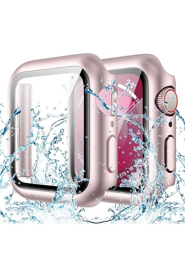 Hard Case and Glass Screen Protector for Apple Watch - 45mm