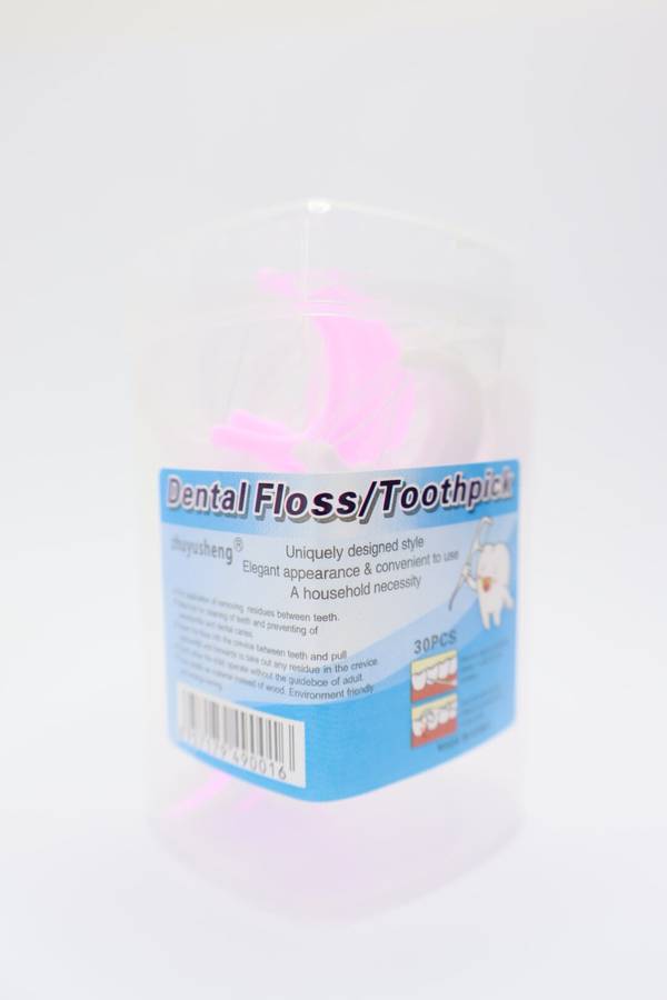 Senza® 30 Piece Dental Floss Toothpicks