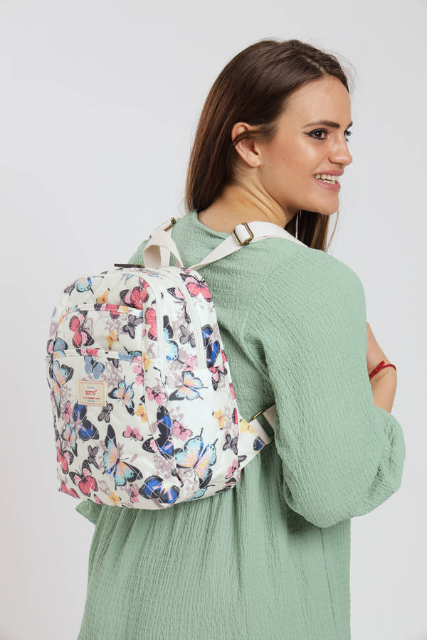ladies Lux Handbag Travel Backpack With Multiple Compartments