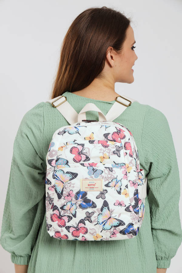 ladies Lux Handbag Travel Backpack With Multiple Compartments