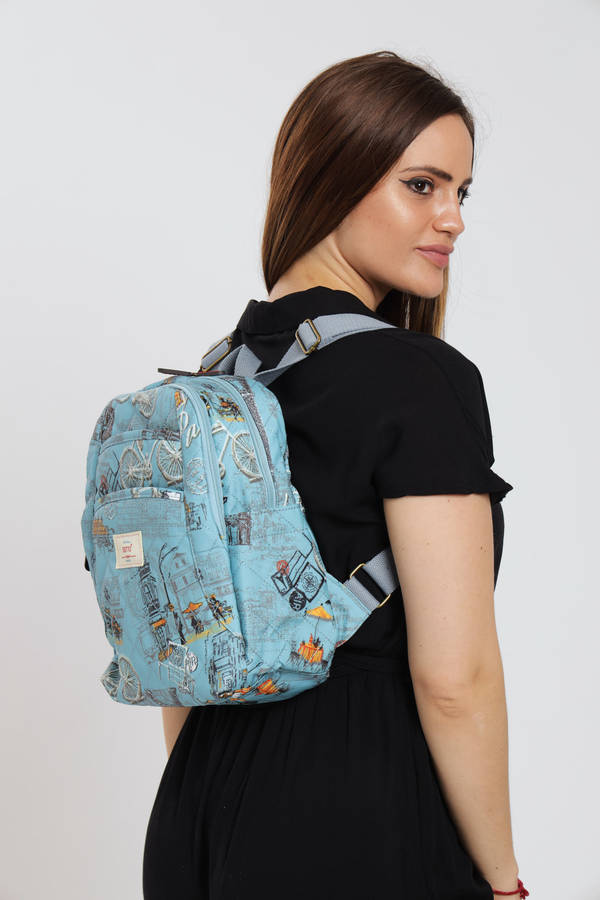 ladies Lux Handbag Travel Backpack With Multiple Compartments
