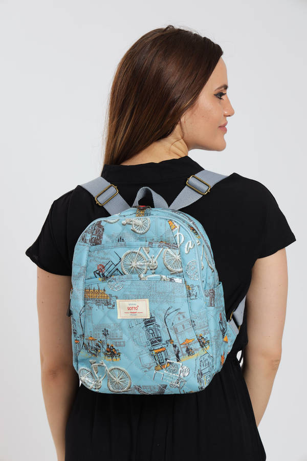 ladies Lux Handbag Travel Backpack With Multiple Compartments