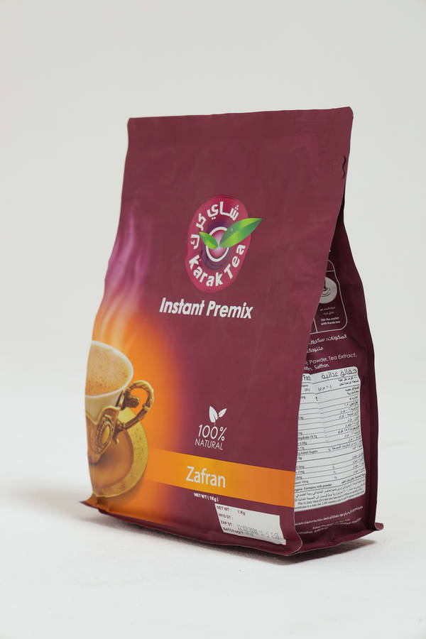 Karak Tea Chai Zafran Saffron Instant Premix 1KG Bag