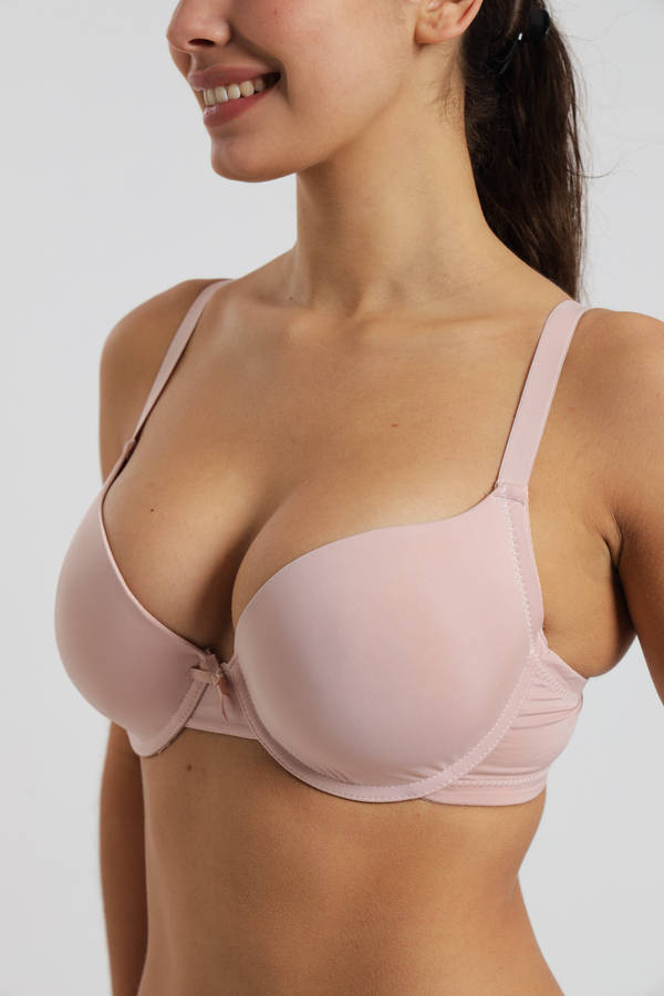 3 Pack SOSTEN Microfiber Cotton Spandex Underwire T-Shirt Bra