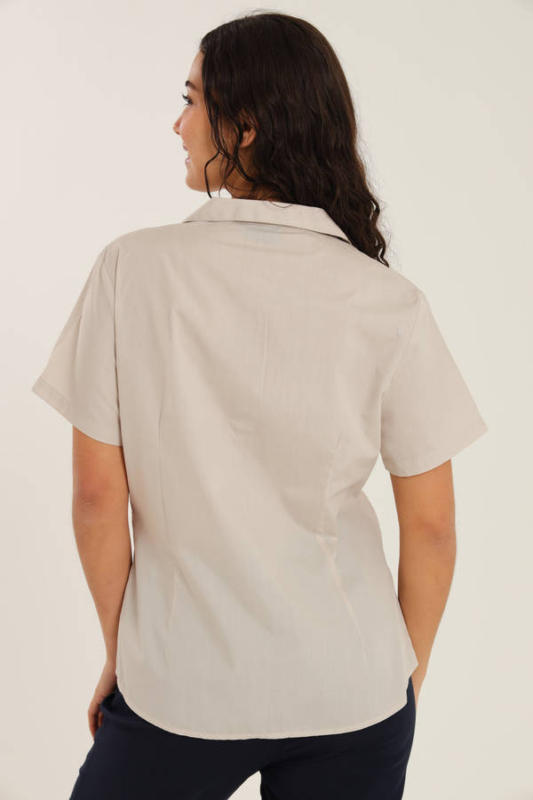 Ladies Duchess Blouse Shirt Corporate Wear Short Sleeve Office Shirt