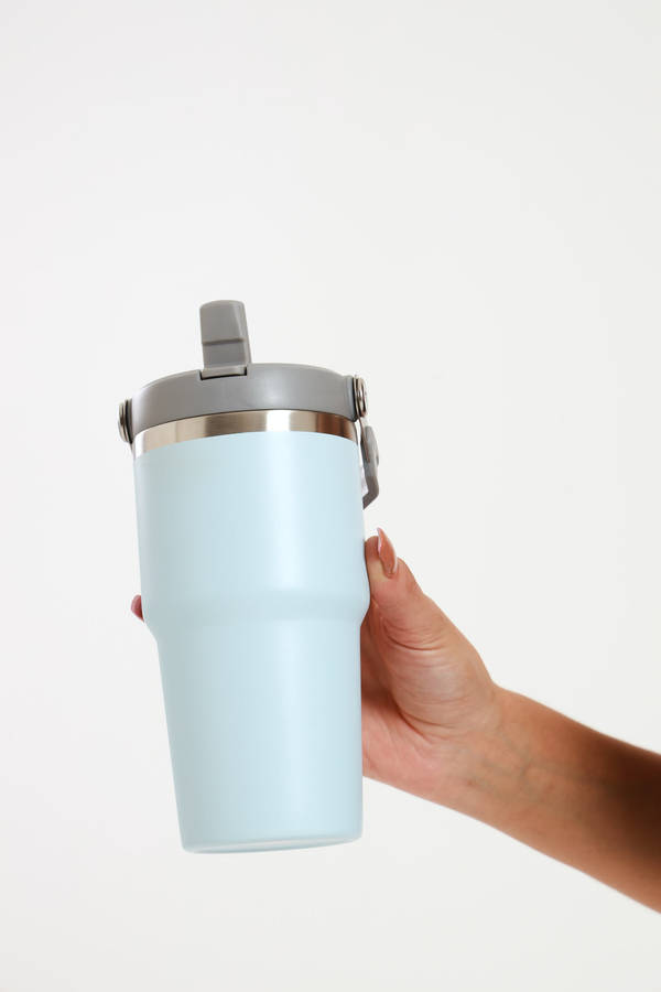Thermos Vacuum Double Wall Stainless Steel Travel Flask Cup 600ml