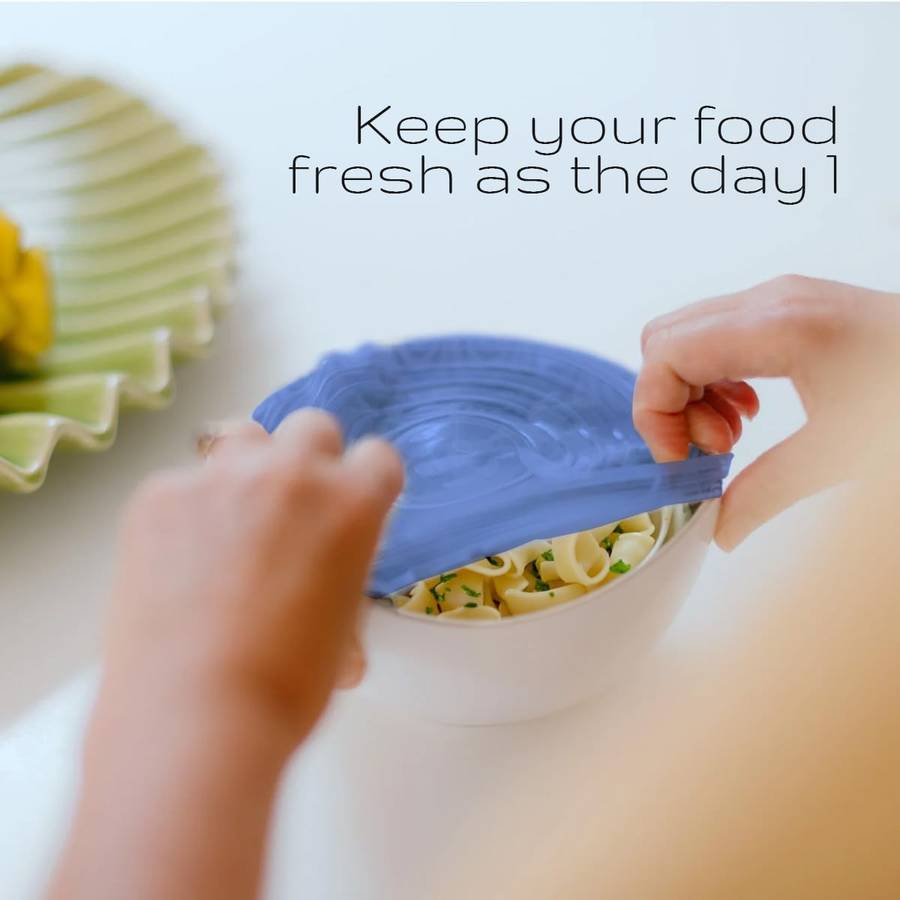 6 Pcs Silicone Stretch Food & Storage Covers