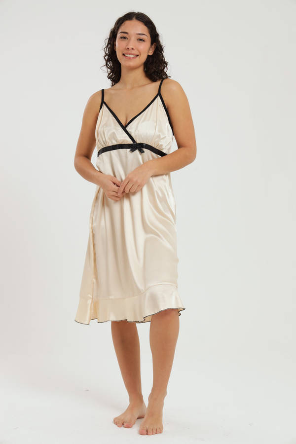 Alexander Long Satin Nightgown Chemise