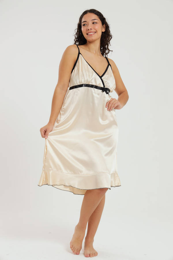 Alexander Long Satin Nightgown Chemise