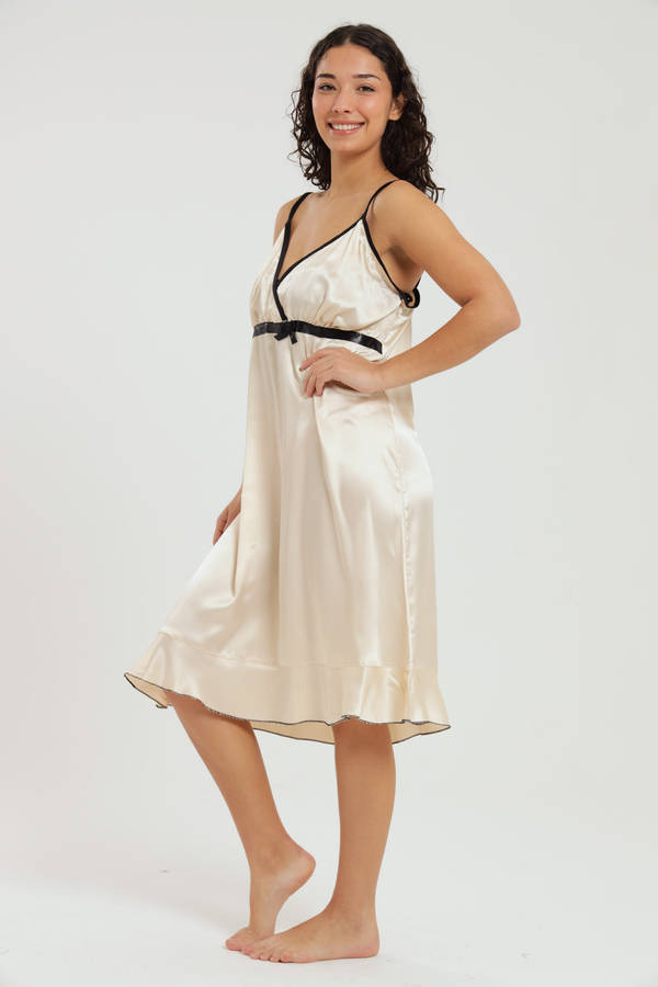 Alexander Long Satin Nightgown Chemise