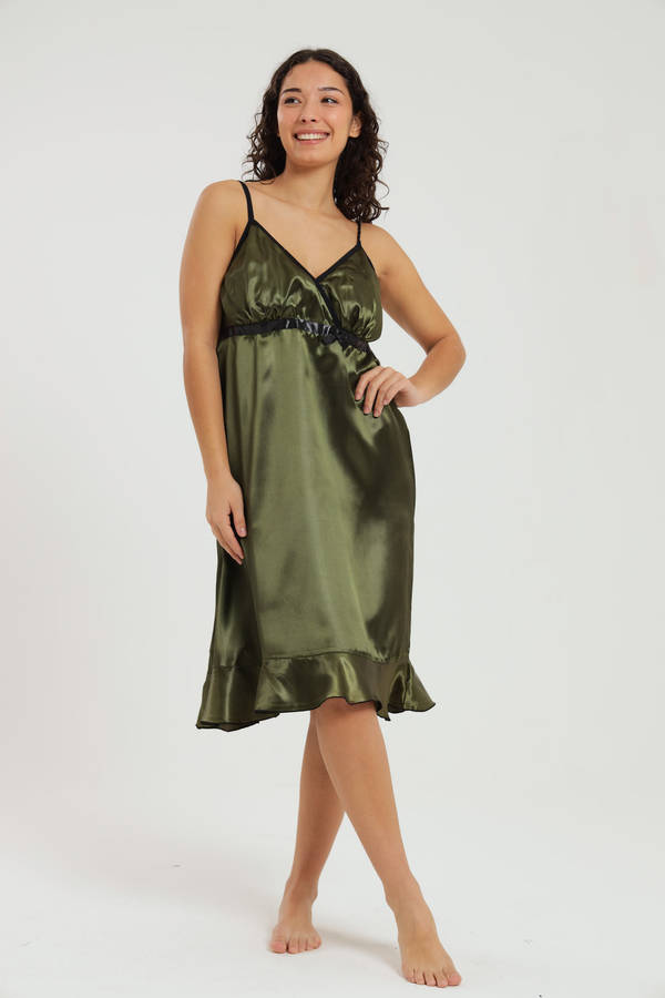Alexander Long Satin Nightgown Chemise