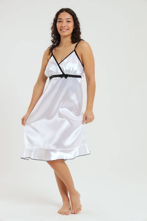 Alexander Long Satin Nightgown Chemise