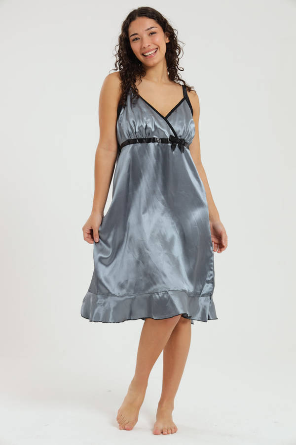Alexander Long Satin Nightgown Chemise