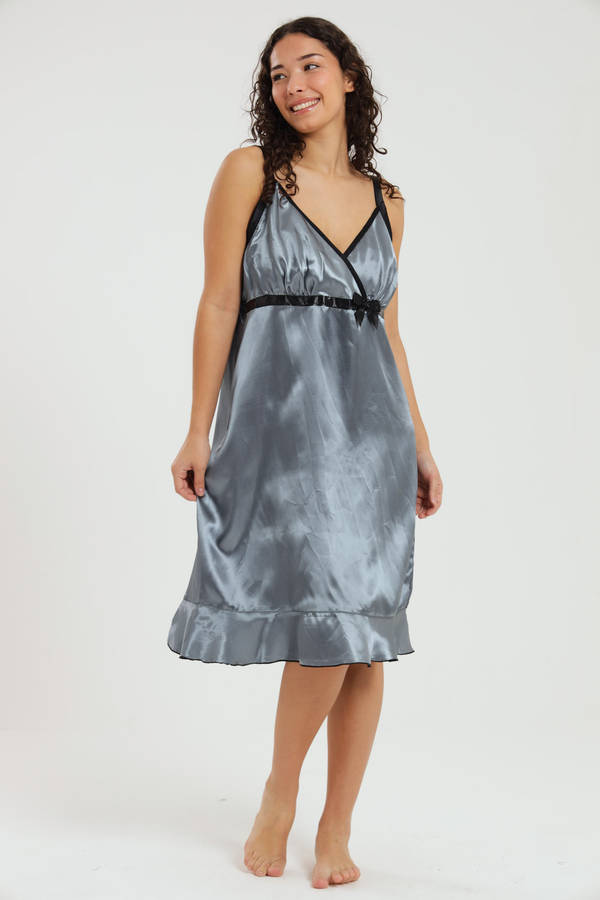 Alexander Long Satin Nightgown Chemise