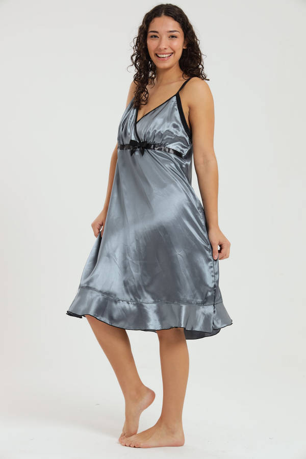 Alexander Long Satin Nightgown Chemise
