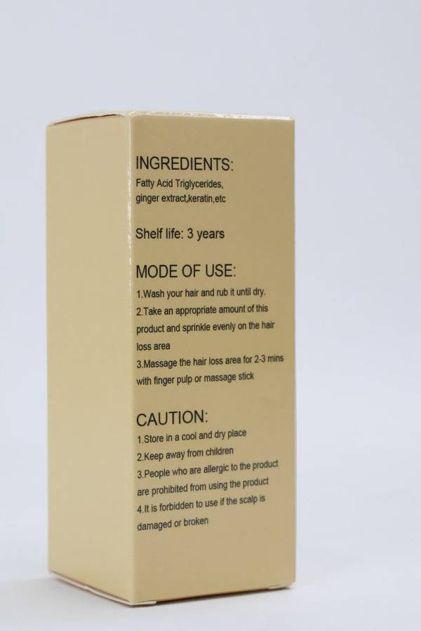 Ginger Hair Building Fiber Nourish Hair Care Root Powder for Women Men 15g
