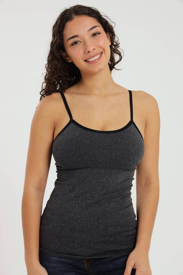 Ladies 2 Pack Compression Strappy Cami Vest