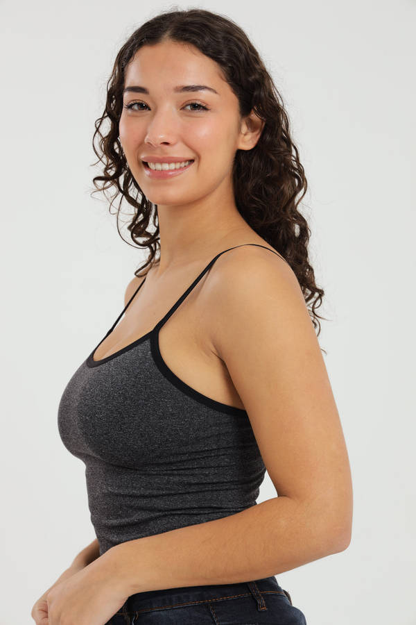 Ladies 2 Pack Compression Strappy Cami Vest