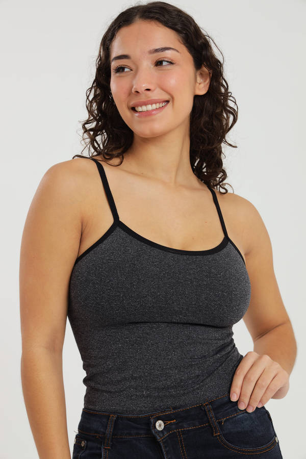 Ladies 2 Pack Compression Strappy Cami Vest