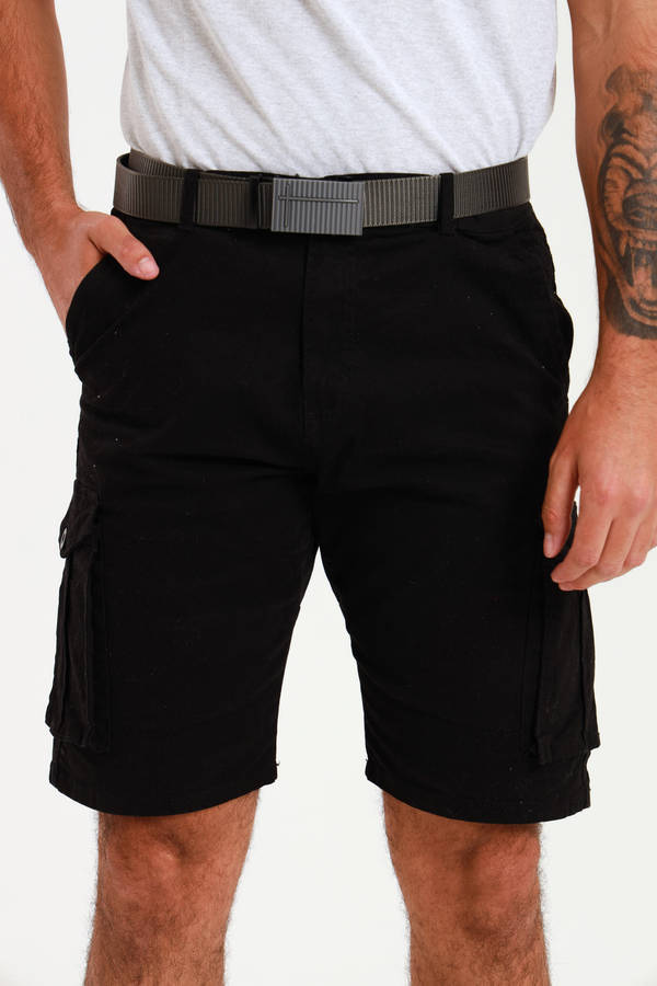 Mens Flat Front Slim Fit Chino Shorts