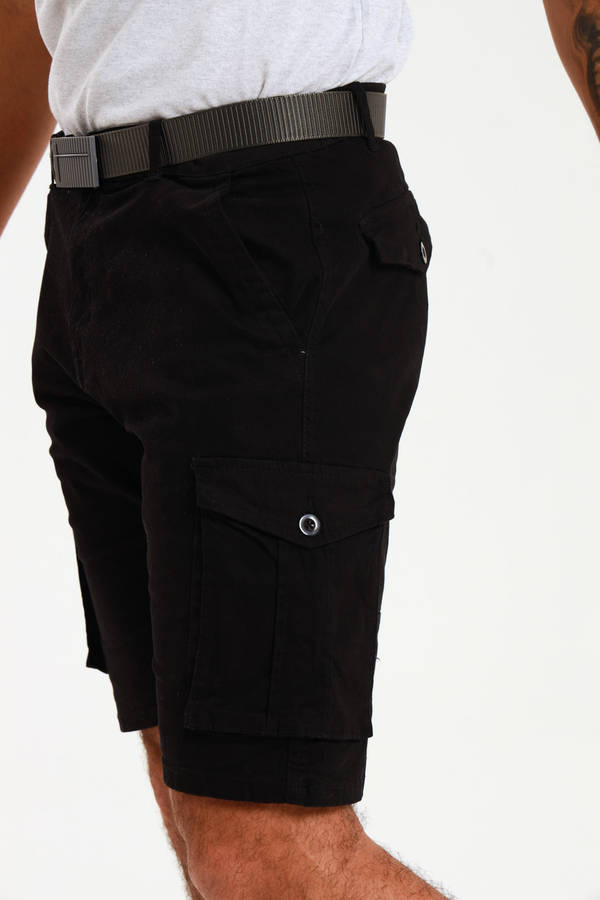Mens Flat Front Slim Fit Chino Shorts