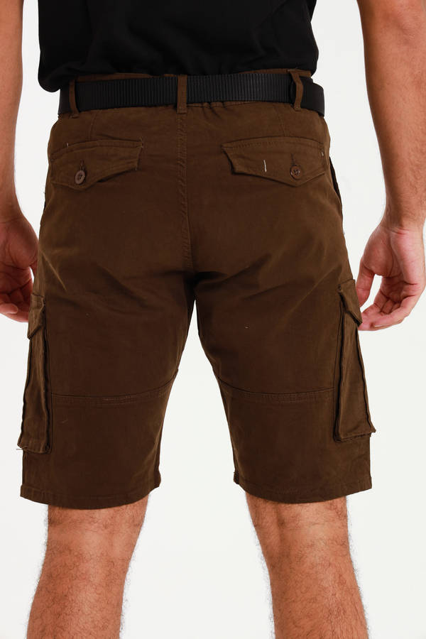Mens Flat Front Slim Fit Chino Shorts