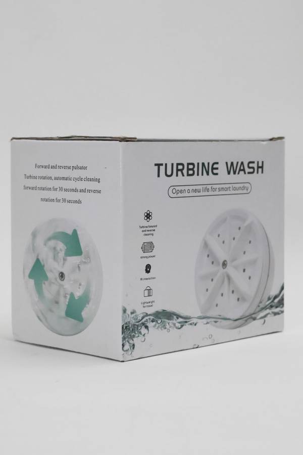 Ultrasonic Turbo Travel Portable Mini Washing Machine USB 60W