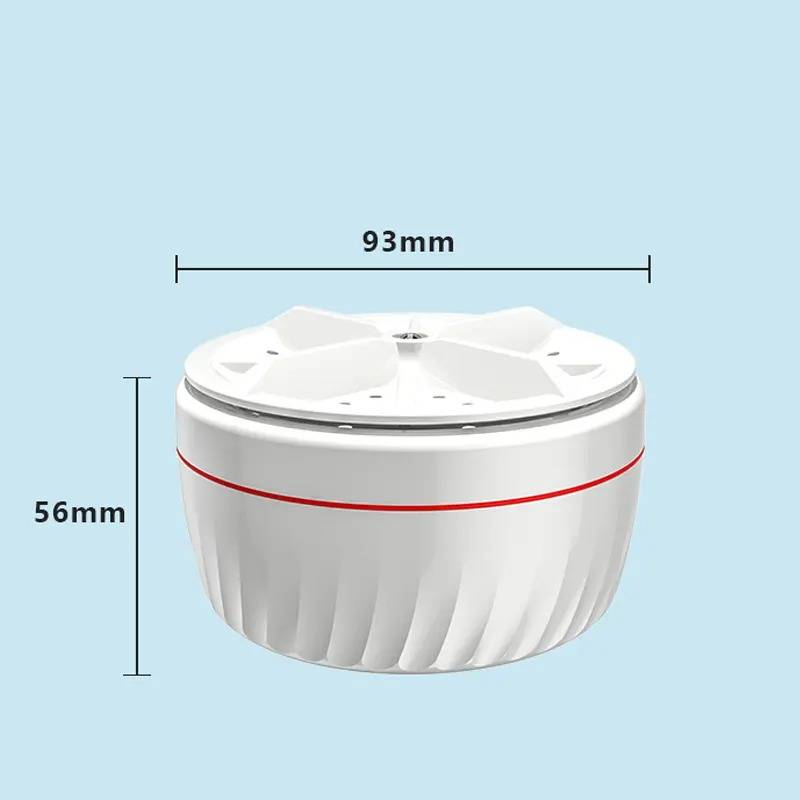 Ultrasonic Turbo Travel Portable Mini Washing Machine USB 60W