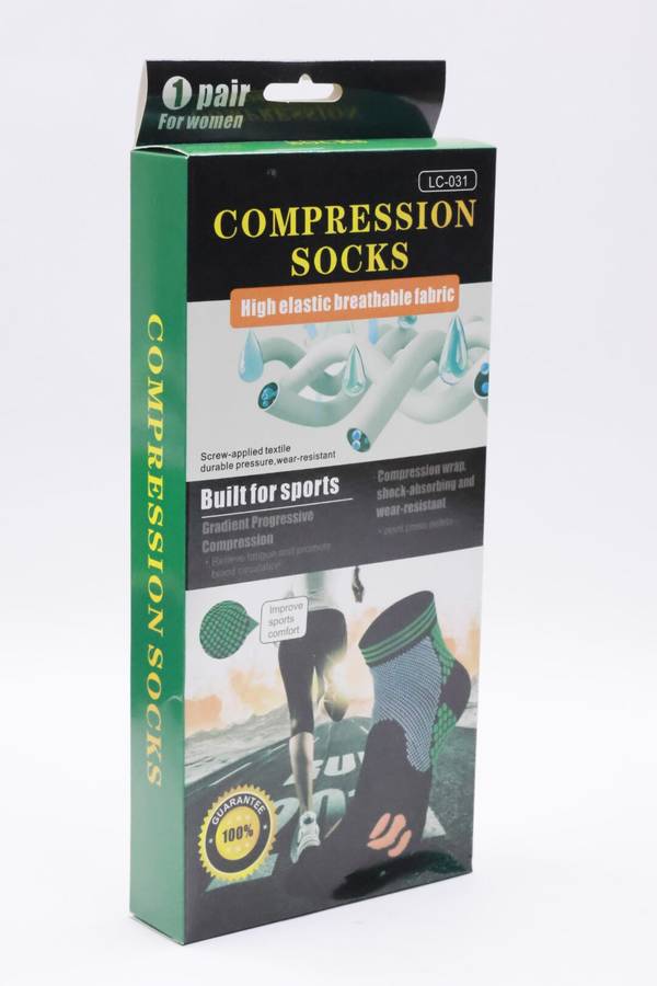 Senza Sport® Ankle Length Compression Socks Fit UK4 To UK12