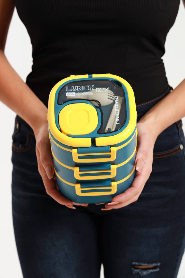 Senza 3 Layer Stackable Lunch box Container 1800ml