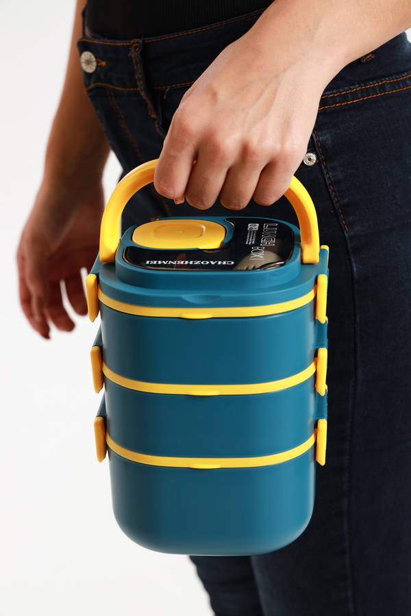 Senza 3 Layer Stackable Lunch box Container 1800ml
