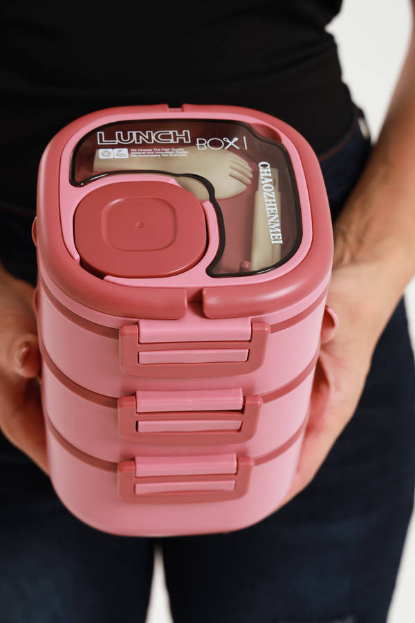 Senza 3 Layer Stackable Lunch box Container 1800ml
