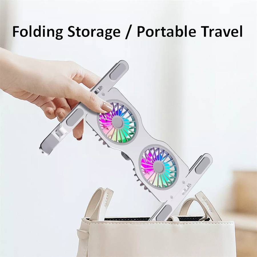 HOCO DH17 Adjustable Desktop Stand Riser With Cooling Fan For iPad Tablet Macbook Laptop