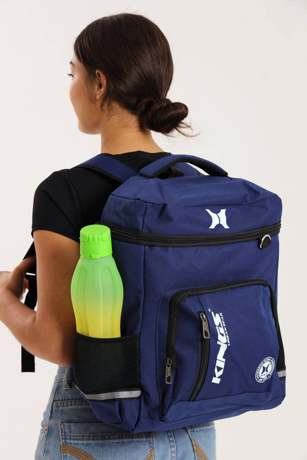 Kings Travel Backpack School Bag With Multiple Compartments With Free Water Bottle